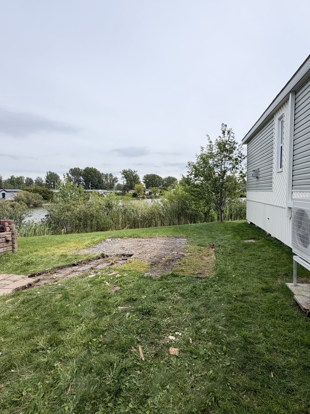 Après démolition de cabanon et remise